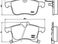 Placute frana OPEL ASTRA G caroserie F70 BREMBO P59045