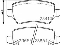 Placute frana OPEL ASTRA G caroserie F70 TEXTAR 2341703