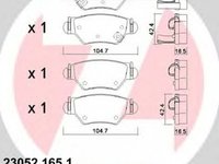 Placute frana OPEL ASTRA G caroserie F70 ZIMMERMANN 230521651