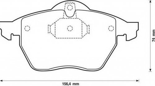 Placute frana OPEL ASTRA G cupe F07 JURID 571