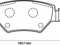 Placute frana OPEL ASTRA G cupe F07 JURID 573010J