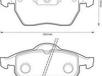 Placute frana OPEL ASTRA G cupe F07 JURID 573146J