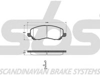 Placute frana OPEL ASTRA G cupe F07 SBS 1501223028