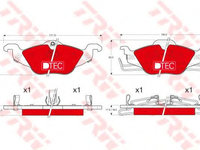 Placute frana OPEL ASTRA G Delvan (F70) (1999 - 2005) TRW GDB1351DTE