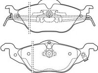 Placute frana OPEL ASTRA G limuzina (F69_) (1998 - 2009) MTR MT551