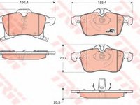 Placute frana OPEL ASTRA H caroserie L70 TRW GDB1668