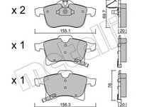 Placute frana OPEL ASTRA H combi L35 METELLI 2205390