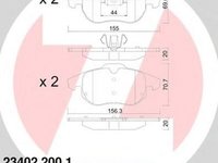 Placute frana OPEL ASTRA H combi L35 ZIMMERMANN 234022001