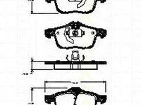 Placute frana OPEL ASTRA H GTC L08 TRISCAN 811024025