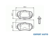 Placute frana Opel ASTRA H Sport Hatch (L08) 2005-2016 #3 05P811