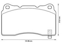 Placute frana OPEL ASTRA J limuzina JURID 572508J