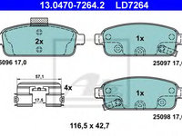 Placute frana OPEL ASTRA J Sports Tourer (2010 - 2016) MTR 12157545