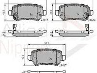 Placute frana OPEL COMBO Tour COMLINE ADB31551