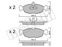 Placute frana OPEL CORSA A hatchback 93 94 98 99 METELLI 2200770