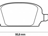 Placute frana OPEL CORSA C caroserie F08 W5L JURID 573009J