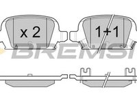 Placute frana OPEL CORSA C F08 F68 BREMSI BP2987