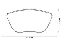 Placute frana OPEL CORSA D JURID 573205J