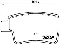 Placute frana OPEL CORSA D Van TEXTAR 2434903