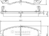 Placute frana OPEL FRONTERA A 5 MWL4 NIPPARTS J3609009