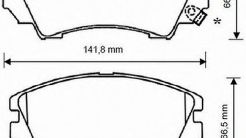 Placute frana OPEL INSIGNIA limuzina JURID 57