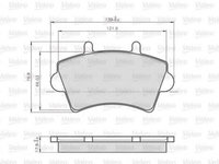 Placute frana OPEL MOVANO autobasculanta (H9) (1999 - 2016) VALEO 872613