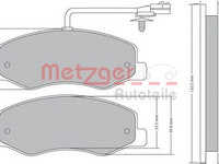 Placute frana OPEL MOVANO B caroserie (2010 - 2016) METZGER 1170595