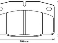 Placute frana OPEL VECTRA A hatchback (88_, 89_) (1988 - 1995) MTR MT529