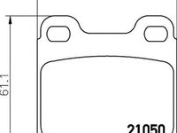 Placute frana OPEL VECTRA B 36 HELLA 8DB355007381