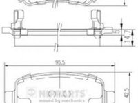 Placute frana OPEL ZAFIRA A F75 NIPPARTS N3610310