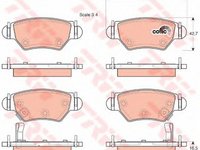 Placute frana OPEL ZAFIRA A F75 TRW GDB1471