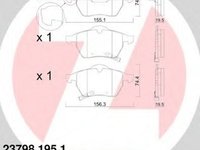 Placute frana OPEL ZAFIRA A F75 ZIMMERMANN 237981951