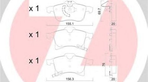 Placute frana OPEL ZAFIRA B A05 ZIMMERMANN 23