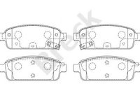 Placute frana OPEL ZAFIRA TOURER C (P12) (2011 - 2016) Break 25096 00 704 20