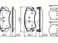 Placute frana OPEL ZAFIRA TOURER C (P12) (2011 - 2016) MTR 12157529