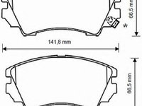 Placute frana OPEL ZAFIRA TOURER C (P12) (2011 - 2016) JURID 573270JC