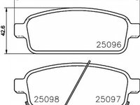 Placute frana OPEL ZAFIRA TOURER C P12 TEXTAR 2509681