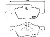 Placute frana P 06 030 BREMBO