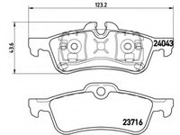 Placute frana P 06 032 BREMBO