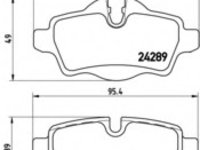 Placute frana P 06 052 BREMBO