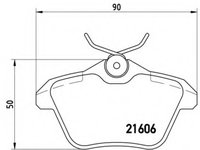 Placute frana P 23 067 BREMBO pentru Alfa romeo 164 Alfa romeo 168 Alfa romeo 156 Alfa romeo 166