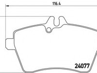 Placute frana P 50 056 BREMBO pentru Mercedes-benz A-class Mercedes-benz B-class