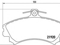 Placute frana P 54 022 BREMBO pentru Mitsubishi Carisma Volvo S40 Volvo V40 Mitsubishi Space