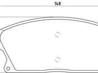 Placute frana P 59 077 BREMBO pentru Opel Astra Chevrolet Orlando Chevrolet Cruze Opel Zafira