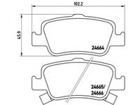 Placute frana P 83 080 BREMBO pentru Toyota Auris Toyota Blade Toyota Altis Toyota Corolla