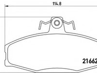 Placute frana P 85 022 BREMBO pentru Skoda Favorit Skoda Forman Skoda Felicia Vw Caddy