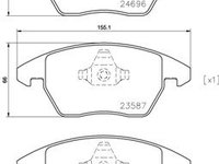 Placute frana P 85 146X BREMBO pentru Vw Passat Vw Golf Vw Jetta Skoda Superb Audi Tt Vw Vento Vw Eos Vw Caddy Vw Cc Vw Beetle Vw Novo Audi A3 Vw Touran Vw Rabbit Seat Leon