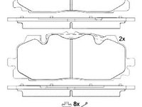 Placute frana P 85 165 BREMBO pentru Audi Q7 Audi A4 Audi A5 Audi Q5 Audi A8 Audi A7 Vw Touareg Audi Q8 Audi A6 Audi E-tron