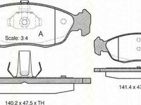 Placute frana PEUGEOT 106 I 1A 1C TRISCAN 811028007