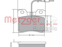 Placute frana PEUGEOT 106 II 1 METZGER 1170302