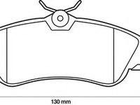 Placute frana PEUGEOT 206 CC (2D) (2000 - 2016) MTR 12160862